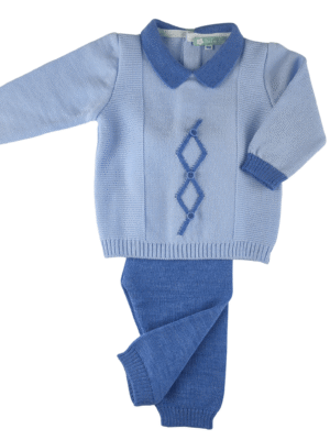 Completino rombi lana